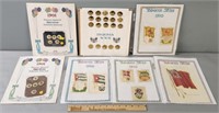 Silks; Pinbacks & Buttons Premiums Lot Collection