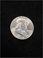 1958 Benjamin Franklin Half Dollar