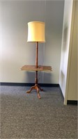 Lamp Side Table W/folding Leaves