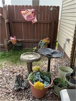 Bird Baths, Flower Pots, Welcome Hangers