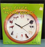 Animal sounds wall clock. New