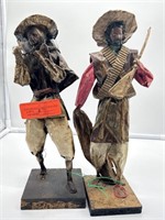 Pair vintage paper mache