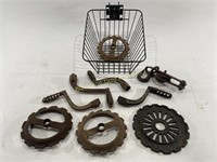 VTG Iron Handles, Wheels & Pulley