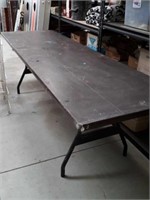 8ft folding metal table very sturdy