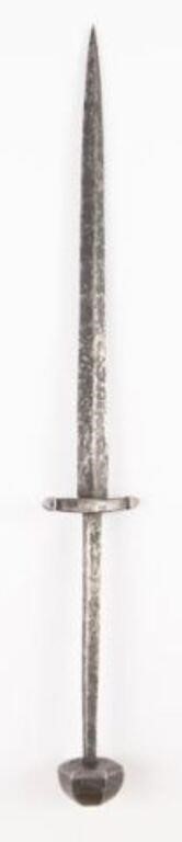 Medieval Iron Dagger - 14 1/4" Long.