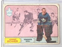 1968-69 OPC Johnny Bower Card