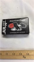 American Eagle 223 REM 55 grain 20 cartridges.
