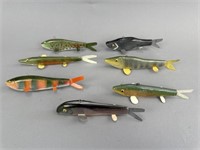 7 Charlie Lundgren Fish Spearing Decoys