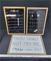 2 Dry Erase Boards & Picture