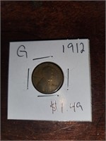 G 1912 wheat penny