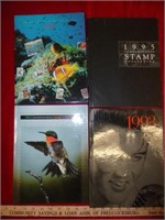 4pc US Commemorative Mint Stamp Books 1992 - 1995