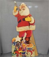 Vintage Coca-Cola Santa Claus cardboard stand-up