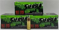 (OO) Sierra 9mm Luger Centerfire Cartridges