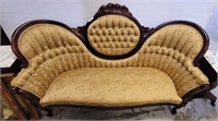 ROSE CARVED VICTORIAN SETTEE