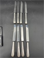 8 Sterling Silver handled knives