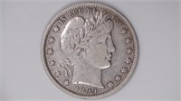 1899 Liberty Head Barber Half Dollar
