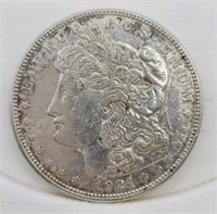 1921-D Morgan Silver Dollar - AU
