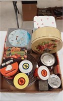 COLLECTOR TIN BOX LOT - CONTENTS OF BOX