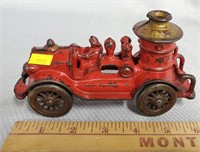 Antique Cast Iron Penny Toy Fire Truck