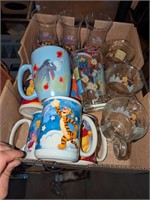 Winnie the pooh themed mugs and glasses
