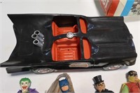 Bat mobile 1974 & 4 figures including Batman,