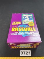 1991 Score MLB Wax Box