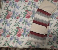 Twin/Full quilt (86" x 86") with mexican blanket (