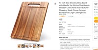 17 Inch Best Wood Cutting Board with Handle