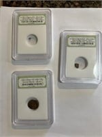 authentic items-2 Space Rocks and a c. 330 AD coin