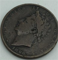 Great Britain Copper Farthing 1826, Not