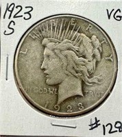 1923-S Peace Dollar - VG