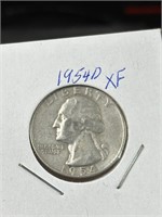 1954 D George Washington Silver Quarter