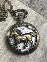 Horse Themed Pocket Watch