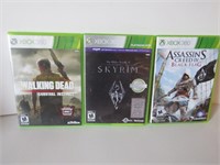 LOT OF 3 ASSORTED XBOX 360 GAME