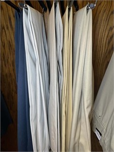 GROUP OF 5 PAIR MENS DRESS AND CASUAL PANTS 33 IN