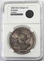 1890 VF Details Morgan Silver Dollar