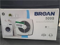 Broan 509s 8" through-wall 100 cfm utility fan