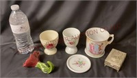 Jewelry Casket & Porcelain Mug, Egg Cup & More!