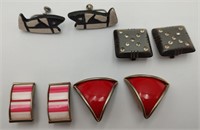 4 Pairs of Vintage Unusual Earrings