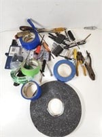 GUC Assorted Hardware Tools & Tape Rolls