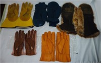 NOS Used Leather Gloves & Mittens