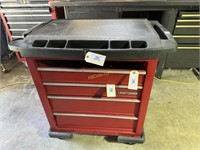 Red Craftsman 4 drawer tool cabinet on wheels-