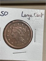 1850 large cent