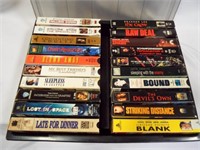 (20) VHS Movies - With Plastic Storage Case