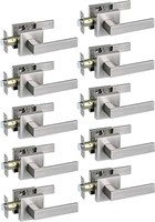 NEWBANG Hall/Closet Lever Handle Lock Satin Nickel