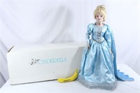 Danbury Mint 24" Cinderella Porc. Doll Orig. Box