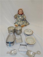 Mini Aluminum Play Bakeware & Baby Doll