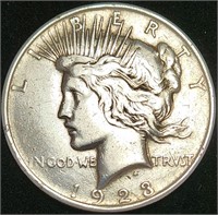 1923 Silver Peace Dollar - Very Fine Stunner