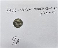 1853 Silver Three-Cent Piece Trime