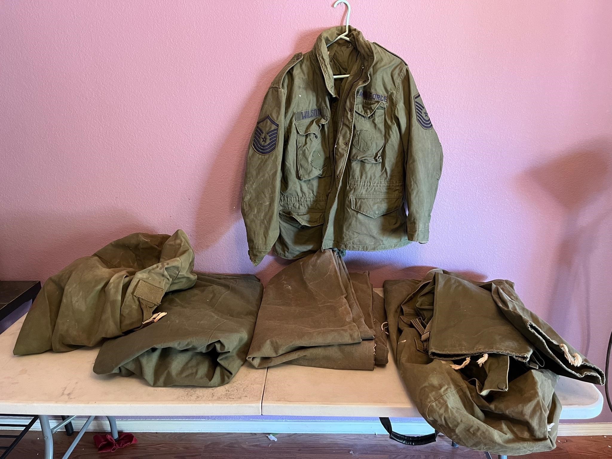 60s-80s Military Jacket, Coveralls, Duffle Bags +